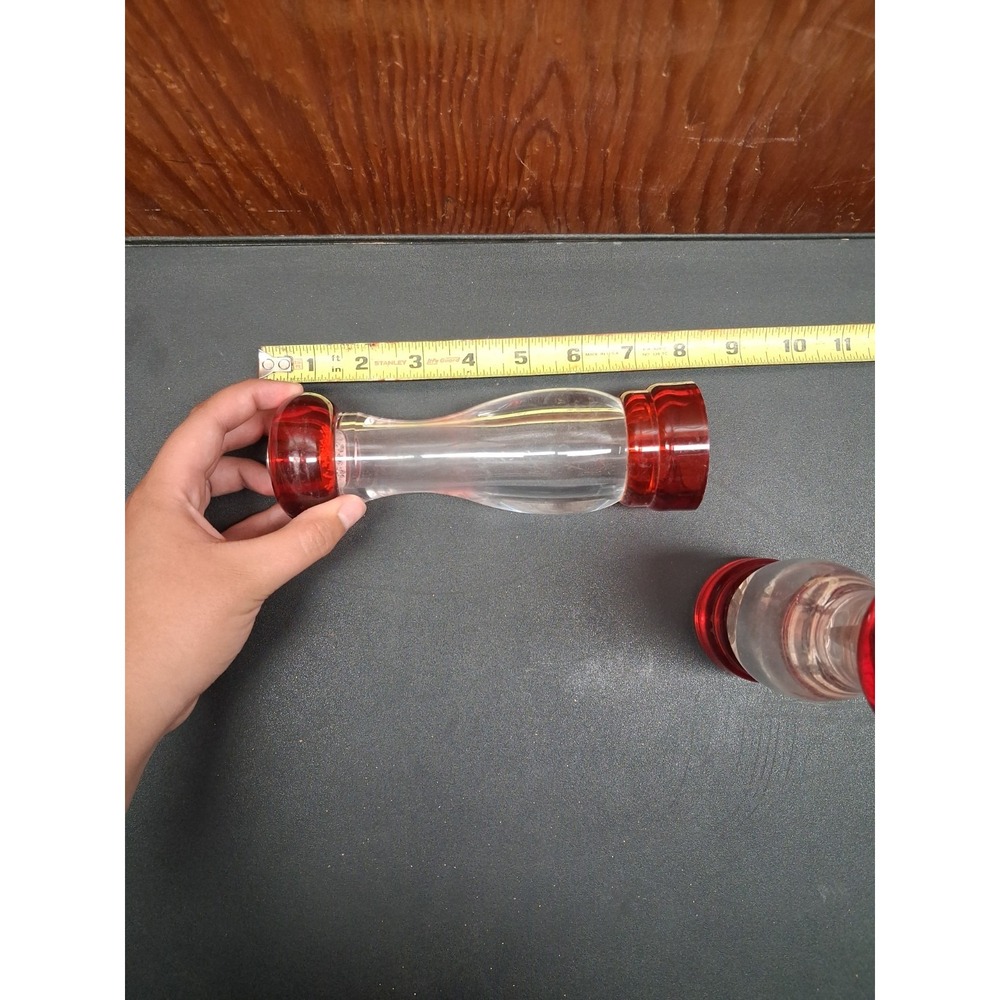 Vtg Olde Thompson Acrylic Salt Shaker & Pepper Mill
